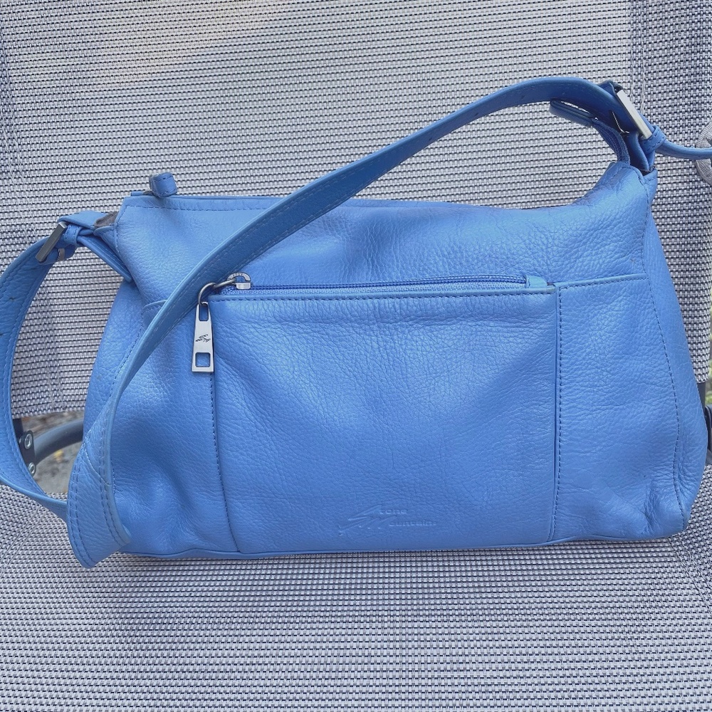 Periwinkle Blue Stone Mountain Shoulder Bag